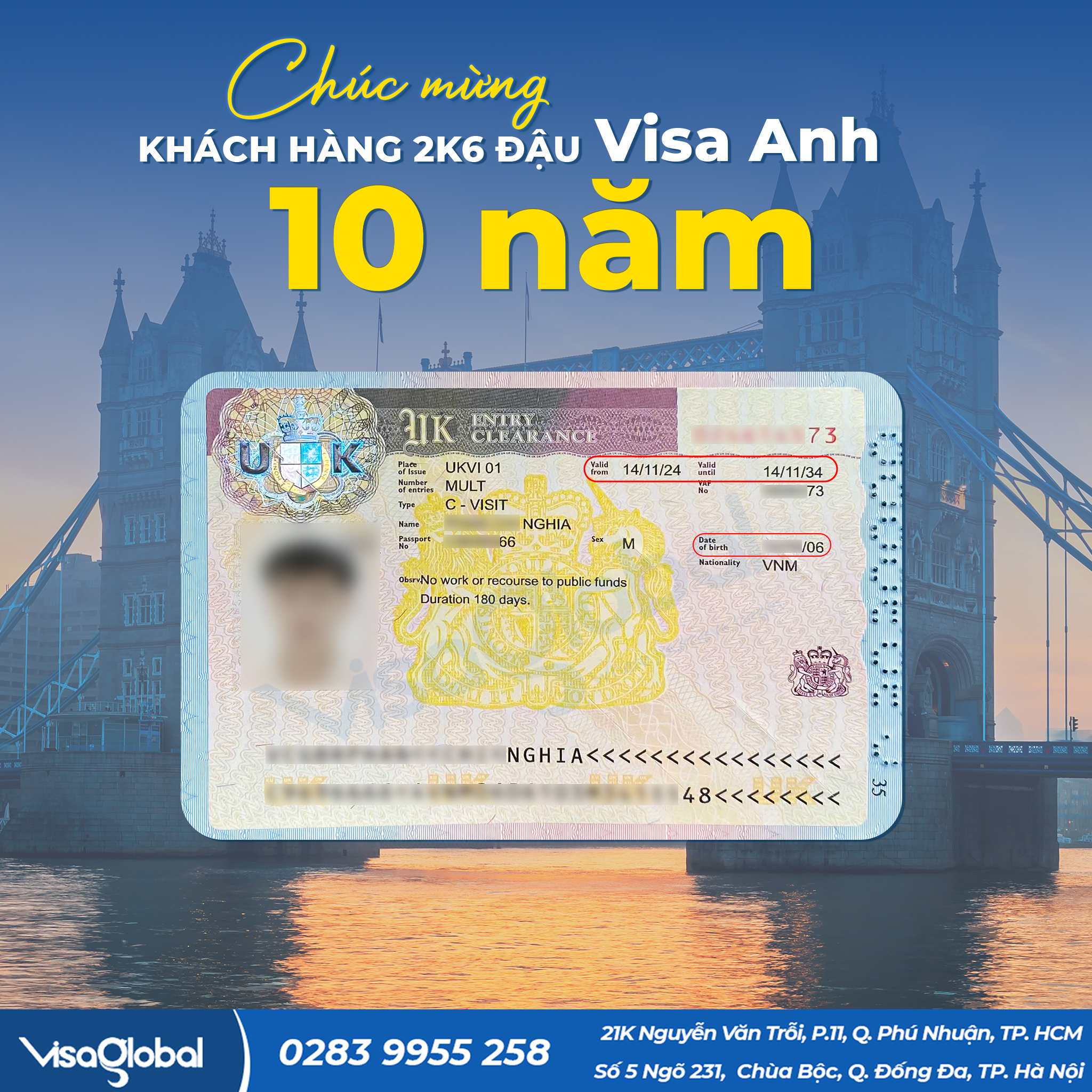Dịch vụ làm visa Anh Quốc uy tín