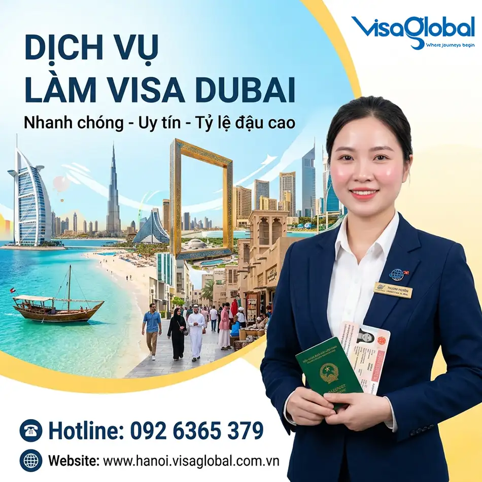 Dịch vụ làm visa Dubai tại Hà Nội và Toàn Quốc