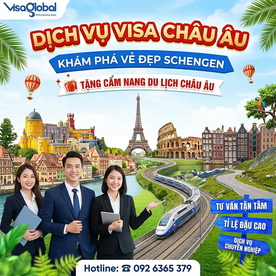Dịch vụ làm visa Châu Âu trọn gói